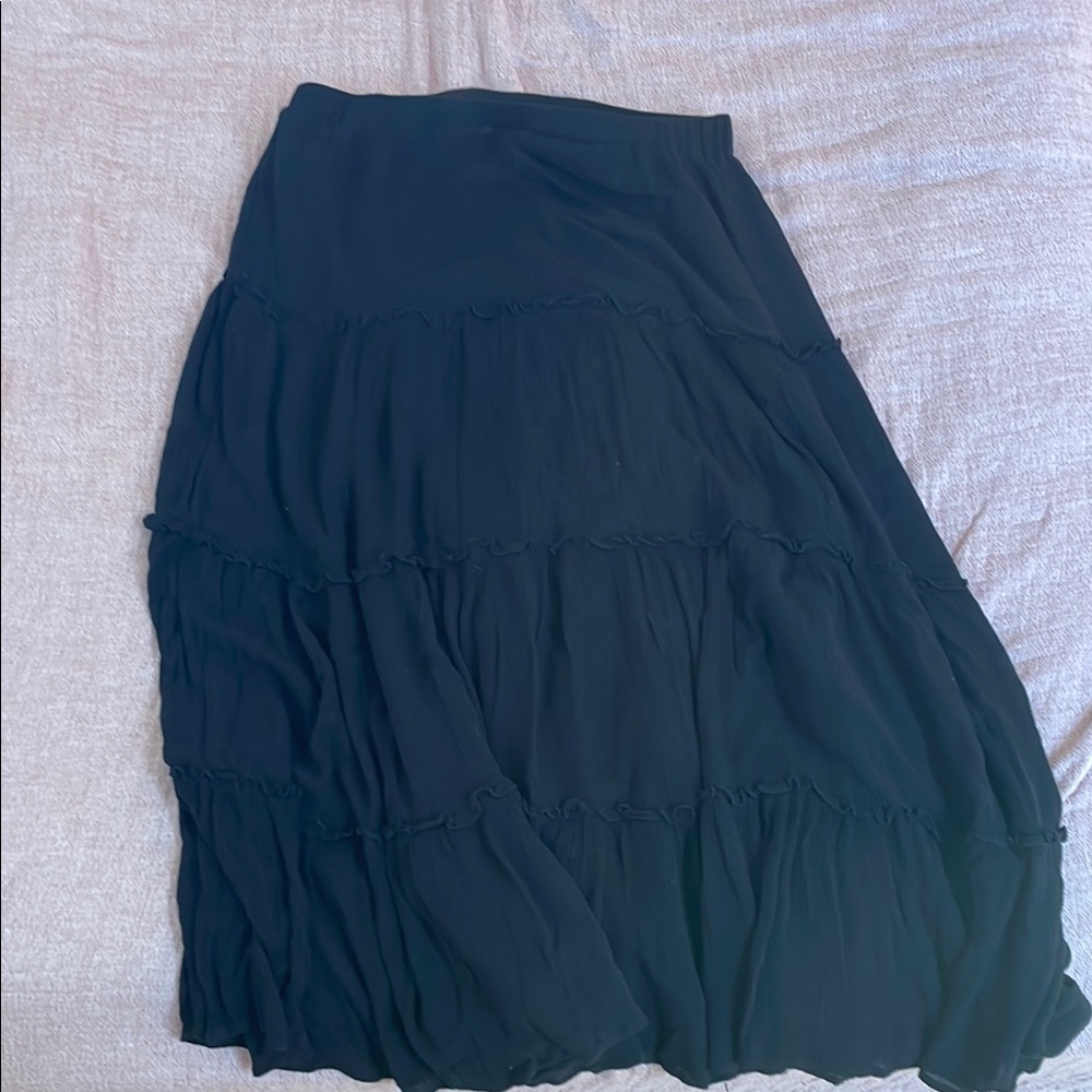 Black maxi skirt